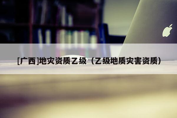 [廣西]地災資質乙級（乙級地質災害資質）
