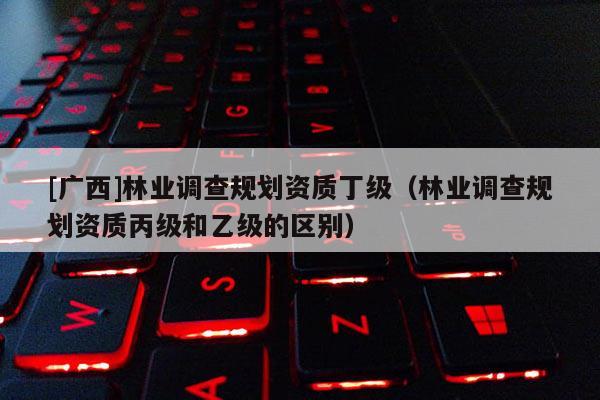 [廣西]林業(yè)調(diào)查規(guī)劃資質(zhì)丁級（林業(yè)調(diào)查規(guī)劃資質(zhì)丙級和乙級的區(qū)別）