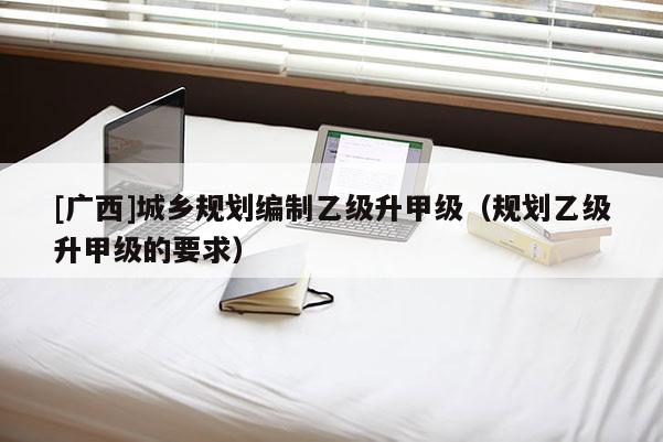 [廣西]城鄉(xiāng)規(guī)劃編制乙級(jí)升甲級(jí)（規(guī)劃乙級(jí)升甲級(jí)的要求）