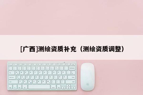 [廣西]測繪資質(zhì)補充（測繪資質(zhì)調(diào)整）