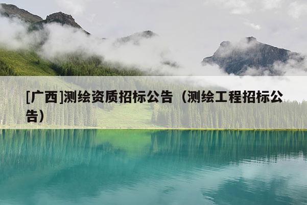 [廣西]測繪資質招標公告（測繪工程招標公告）