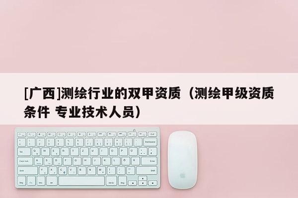 [廣西]測(cè)繪行業(yè)的雙甲資質(zhì)（測(cè)繪甲級(jí)資質(zhì)條件 專業(yè)技術(shù)人員）
