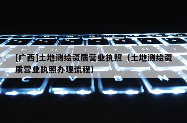 [廣西]土地測繪資質(zhì)營業(yè)執(zhí)照（土地測繪資質(zhì)營業(yè)執(zhí)照辦理流程）