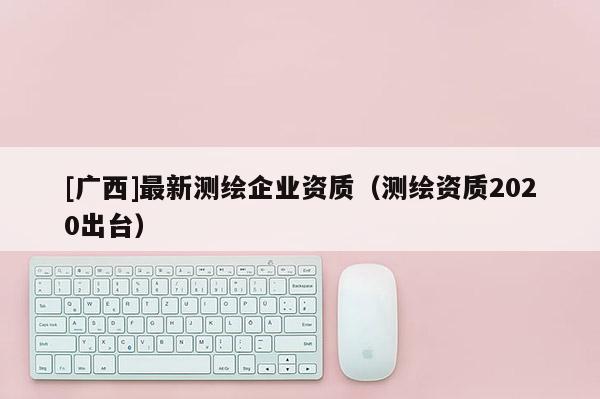 [廣西]最新測繪企業(yè)資質(zhì)（測繪資質(zhì)2020出臺）