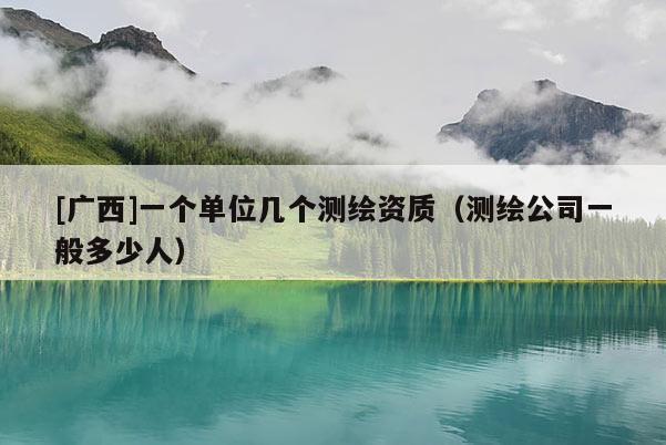 [廣西]一個單位幾個測繪資質(zhì)（測繪公司一般多少人）