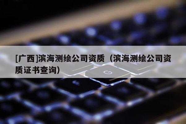 [廣西]濱海測繪公司資質(zhì)（濱海測繪公司資質(zhì)證書查詢）