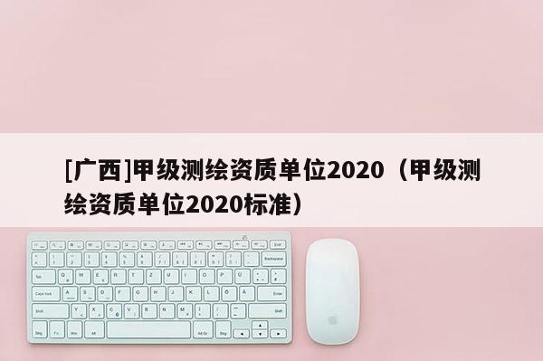 [廣西]甲級測繪資質單位2020（甲級測繪資質單位2020標準）