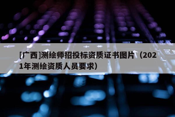 [廣西]測繪師招投標資質證書圖片（2021年測繪資質人員要求）
